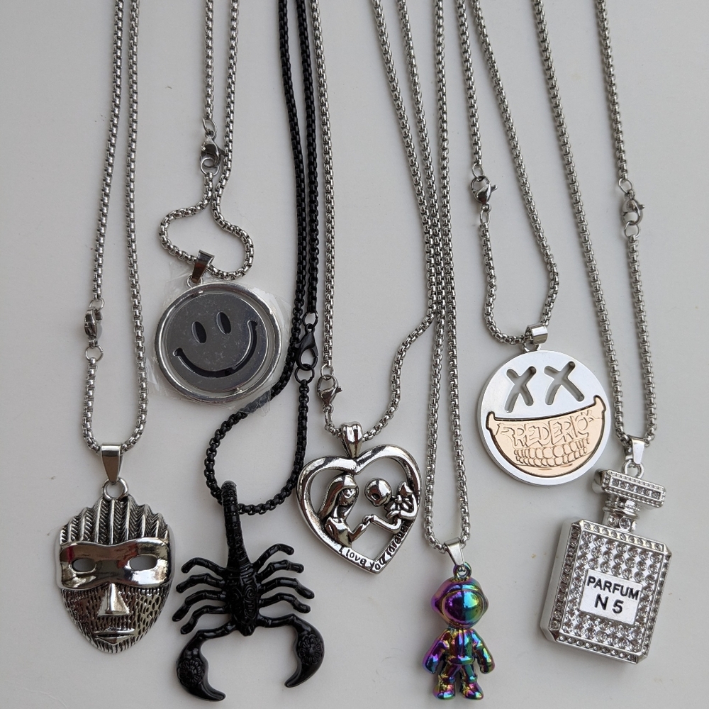 Unisex Stainless Calm Breathing Necklace - Picture 15 of 16